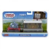 Thomas locomotiva motorizata toby cu vagon