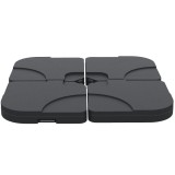 Outsunny Set de 4 Baze Umbrelă de Grădină din Plastic Rezistent la Apă 50x50x7.5cm pentru Stabilitate | Aosom Romania