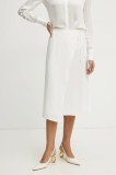 BOSS fusta culoarea bej, midi, evazati, 50538116