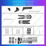 Lumini Ambientale trimuri carbon Mercedes GLE GLS W166 control pe sistemul original sau telefon CarStore Technology