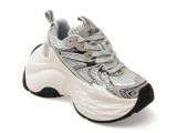 Cumpara ieftin Pantofi sport BASLS argintii, A666, din material textil