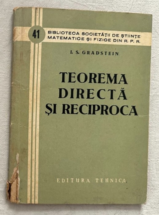 I. S. Gradstein - Teorema directa si reciproca