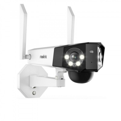 Camera de supraveghere Reolink DUO 2 4G - LTE baterie reincarcabila, detectare Persoana/Vehicul, rezolutie 6MP, unghi vizualizare orizontal 180&amp;deg; foto