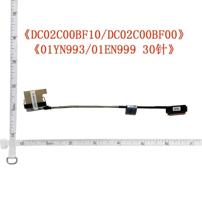 Cablu video LVDS Laptop, Lenovo, ThinkPad E580 Type 20KS, 20KT, DC02C00BF10, ET481 EDP FHD Cable