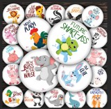 Set de 20 Stickere Baby Milestone - 15 cm, model Funny