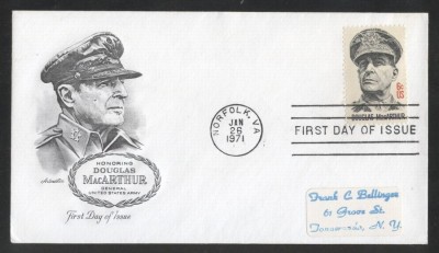 United States 1971 General Douglas MacArthur FDC K.671 foto