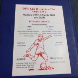 Program U M Timisoara - FC Bihor