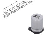 Condensator Electrolitic SMD 100uF 63V 10x10x14mm &plusmn;20%