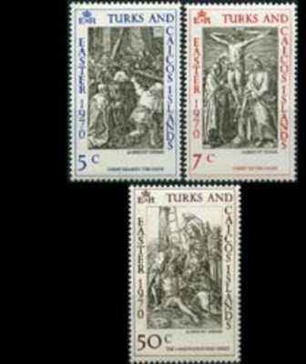s3 Turks si Caicos 1970 - Pastele 3v.neuzat,MNH foto