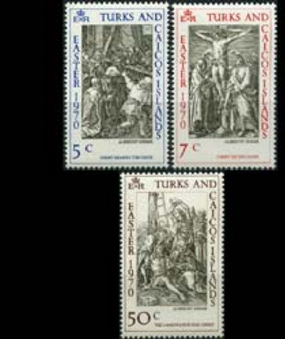 s3 Turks si Caicos 1970 - Pastele 3v.neuzat,MNH