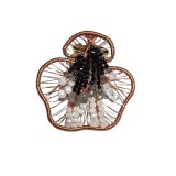 B245. Inel dama, Art Of Love, pietre semipretioase pe fir de cupru, 5.7 cm