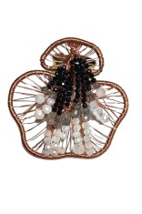 B245. Inel dama, Art Of Love, pietre semipretioase pe fir de cupru, 5.7 cm