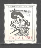 Italia.1976 Arta:100 ani nastere E.F.T.Marinetti-scriitor SI.885, Nestampilat