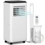 HOMCOM Aparat de aer condiționat mobil 9000BTU 2,6kW 5 &icirc;n 1 răcire, dezumidificator, ventilator, auto, mod noapte, 2 viteze | Aosom Romania