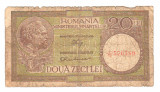 Cumpara ieftin SV * Romania 20 LEI 1947 -1948 - 1950 * MIN. FINANTELOR * semnata LUCA + RUBICEC