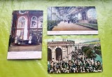 F969L-I-Lot 3 vederi vechi Baile KARLSBAD-KARLOVY VARY Cehia anii 1913-1920-30: Gara, Fantana Centrala si Promenada de la Muhlbrunnen.