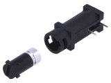 Clemă siguranțe cilindrice orizontală 5x20mm 10A 20&divide;85&deg;C