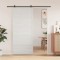 vidaXL Ușă de hambar, alb, 90x208 cm, lemn masiv de pin 850633