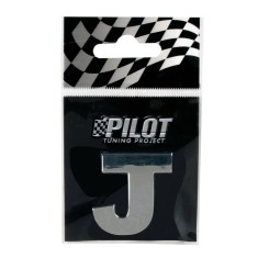 Autocolant 3D crom Type-3 (28mm) litera - J Garage AutoRide