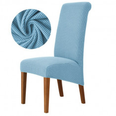 Set 2 huse universale, elastice, pentru scaun, Bleu