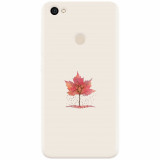 Husa silicon pentru Xiaomi Redmi Note 5A, Autumn Tree Leaf Shape Illustration