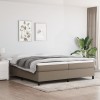 Gossi cadru de pat, gri taupe, 200x200 cm, material textil
