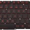 Tastatura Laptop Gaming, Acer, Predator Triton 300 PT315-51, PT315-52, PT315-53, iluminata, rosie, layout US