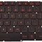 Tastatura Laptop, Acer, Nitro 5 AN515-44, AN517-55, AN517-52, NC20C1, iluminare rosie, layout US