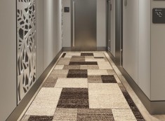 Traversa Covor, Daffi 13027-140, Bej / Maro, Latime 100 cm, Diverse Lungimi