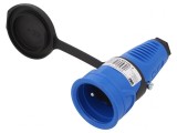 Conector alimentare AC mamă 2P PE 250V 16A cablu