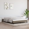 VidaXL Cadru de pat fără saltea, gri taupe, 140x190 cm, textil