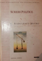 SCRIERI POLITICE - C . RADULESCU - MOTRU foto