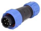 Mufă SP13 Tată 5 PIN IP68 5A Lipire pe Cablu 180V