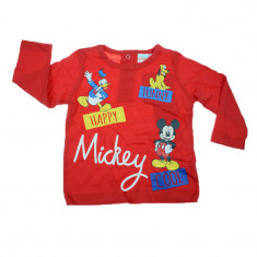 Bluza cu maneca lunga pentru baieti Sun City Mickey Mouse ET0098R, Rosu foto