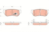TRW GDB3284 COTEC set placute frana,frana disc