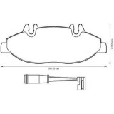 Placute frana Mercedes Viano (W639), Vito (W639) SRLine parte montare : Punte fata