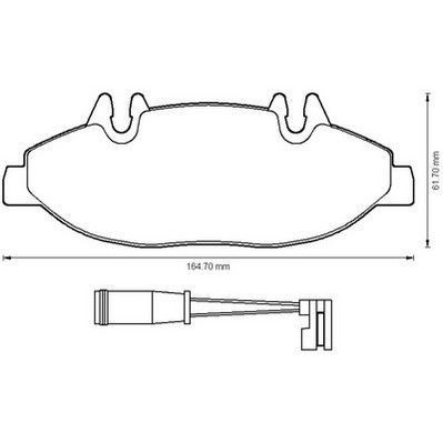 Placute frana Mercedes Viano (W639), Vito (W639) SRLine parte montare : Punte fata foto