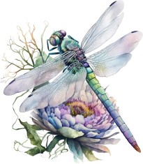 Sticker decorativ, Libelula, Turcoaz, 68 cm, 8354ST-2 foto