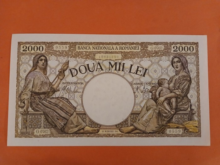Bancnota 2000 lei 1941 - UNC++