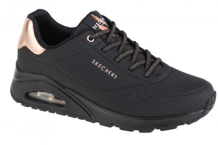 Pantofi pentru adidași Skechers Uno-Shimmer Away 155196-BBK negru