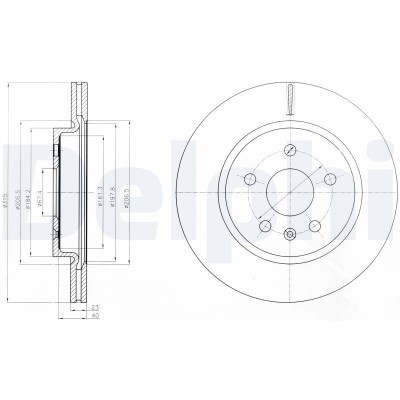 DELPHI BG4190 Disc frana foto