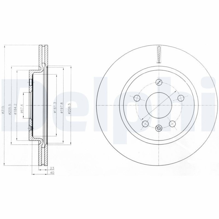 DELPHI BG4190 Disc frana