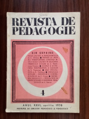 Revista de pedagogie Nr. 4/1978 foto