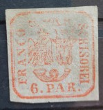 Romania 1862 - Principatele Unite,6 par. semnat Georg Buhler