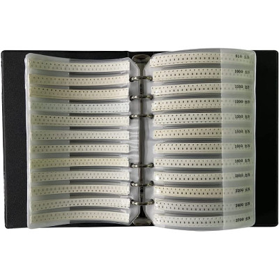 Carte rezistoare sortate SMD 0201 &amp;ndash; 170 valori &amp;times; 50 bucăți foto