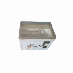 organizator multifunctional bucatarie birou gri