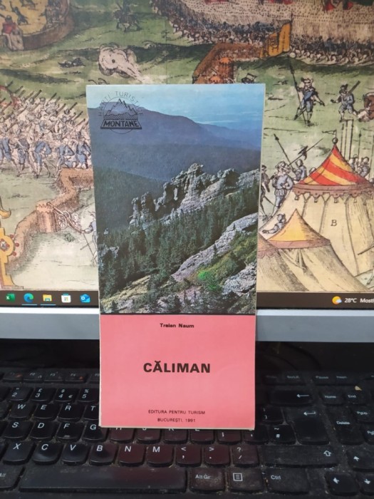 Munții Căliman hartă turistică, Hărți turistice montane, Traian Naum, Editura pentru turism, București 1991, 178