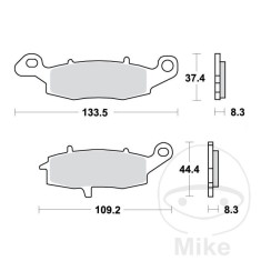 MBS Bremsklotz Sinter TRQ TRW, Alternative: 7321755, Cod Produs: 7870336MA