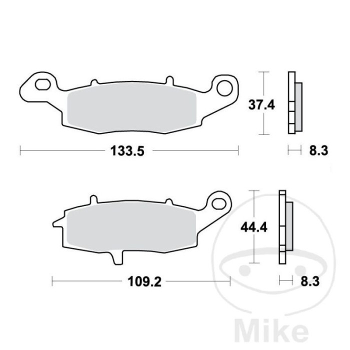 MBS Bremsklotz Sinter TRQ TRW, Alternative: 7321755, Cod Produs: 7870336MA