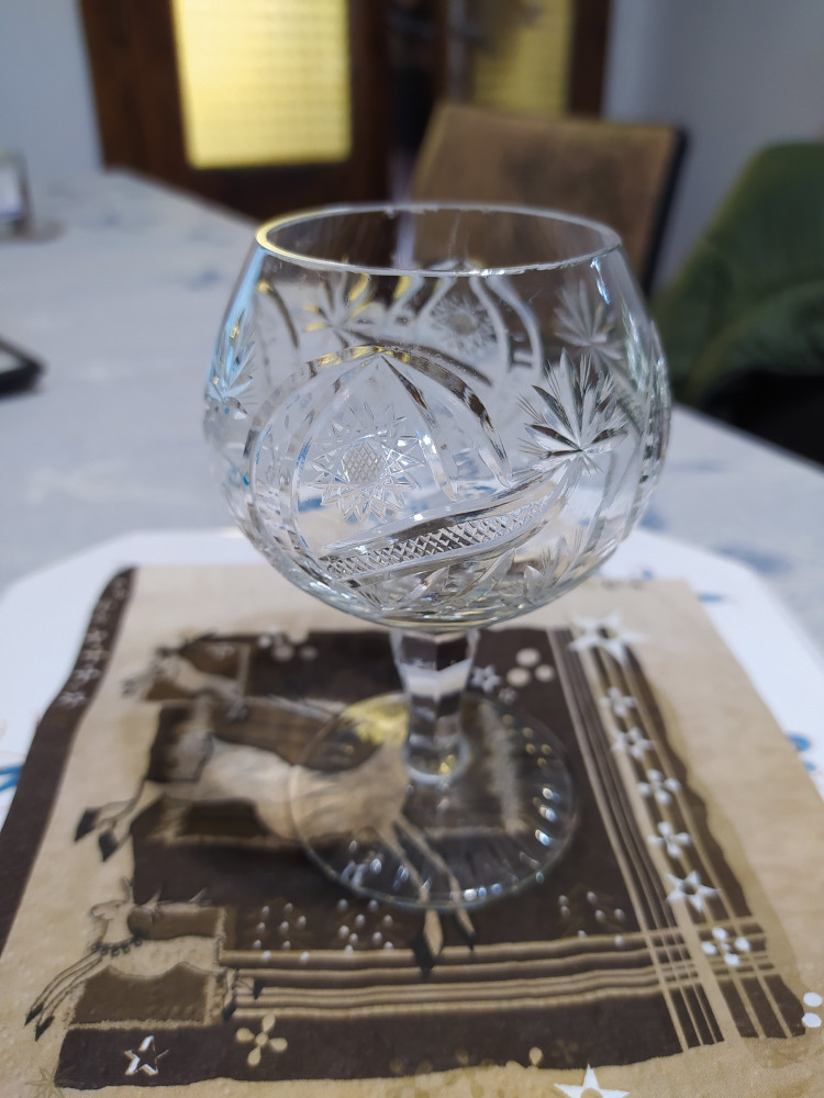 Pahar vechi cristal de coniac | Okazii.ro